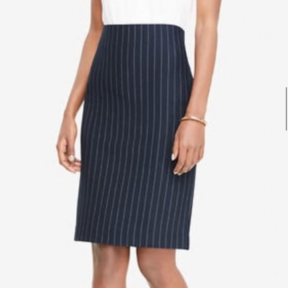 Ann Taylor Dresses & Skirts - NWT Ann Taylor pinstripe ponte pencil skirt 12